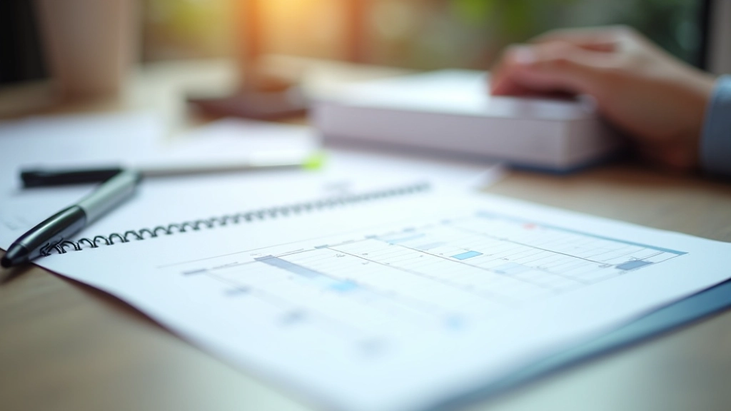Calendar and month-end close planning document with timeline checklist