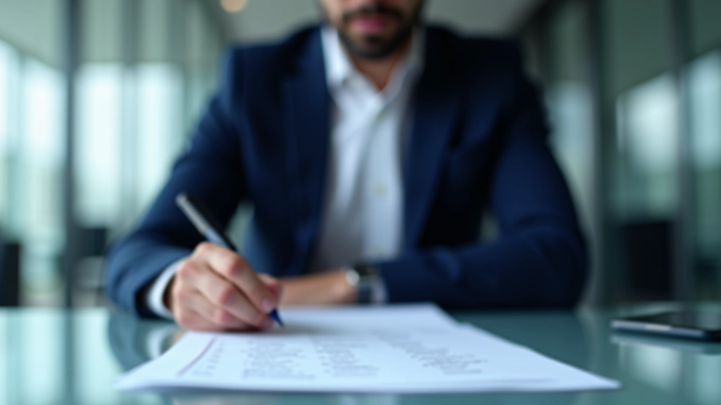 Manager approving financial close report with signature and checklist